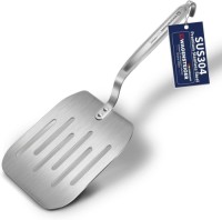 Premium SUS304 Stainless Steel Spatula - Slotted, Ergonomic, Durable, Extra-Wide, Versatile Kitchen Turner