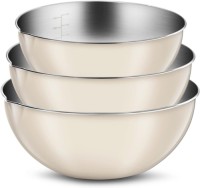 WAGENSTEIGER Stainless Steel Mixing Bowl Set - 3 Sizes, Nesting, Rust-Resistant, Dishwasher Safe