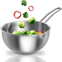 WAGENSTEIGER Stainless Steel Baby Wok - Compact, 3-Ply Base, Durable, Induction Compatible, Easy to Clean