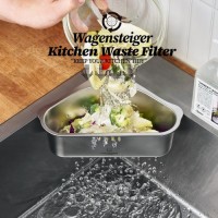 WAGENSTEIGER Stainless Steel Sink Colander - SUS304, Rust-Resistant, Compact, Multipurpose, Durable