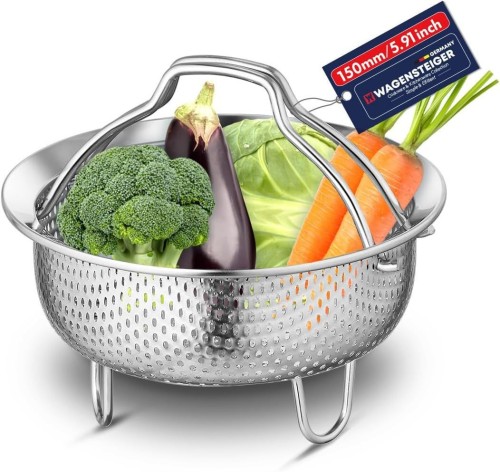 On-the-Go Instant Steamer Basket with Handles