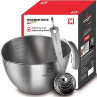 Stainless Steel Mixing Bowl & Measuring Spoon Set - 750ml, Durable, Ergonomic, Dishwasher Safe