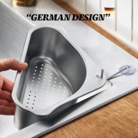 WAGENSTEIGER Stainless Steel Sink Colander - SUS304, Rust-Resistant, Compact, Multipurpose, Durable