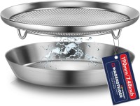 WAGENSTEIGER Stainless Steel Mesh Tray Set with Drip Pan  SUS304, Multi-Functional, Rustproof, Easy to Clean