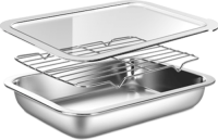 FOOD PREP CONTAINER SET WITH RACK  & TRANSPARENT LID